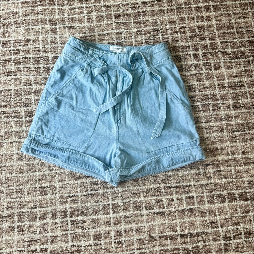 Isabel Marant paperbag Denim Women Shorts NWOT
